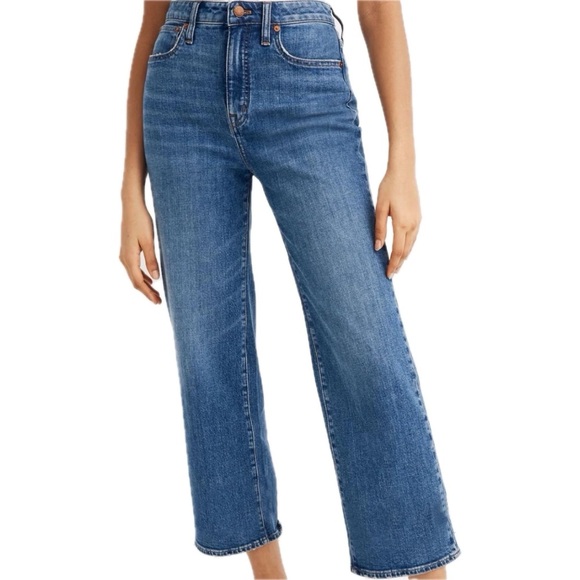 Madewell Denim - Madewell Slim Wide-Leg Crop Jeans